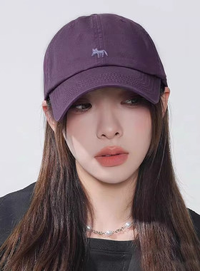 小狐狸刺绣棒球帽子女款