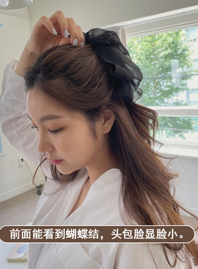 法式多层蝴蝶结香蕉夹感发夹女后脑勺马尾夹竖夹发饰扭扭夹子