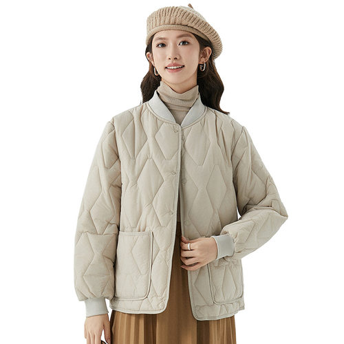 秋冬女装棉袄棉衣长袖短款女士羽绒棉内胆棉服韩版打底保暖衣修身 - 图3