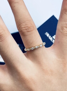 施华女镀金材料大气叶子