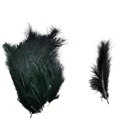 DIY羽毛火鸡毛波波球礼品盒填充幼儿园手工彩色装饰配件逗猫棒 - 图3