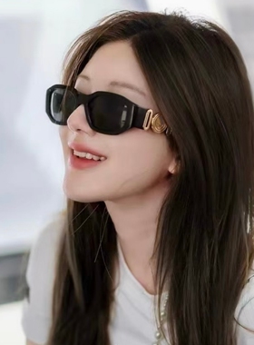 赵露思同款复古旅游多边形墨镜女