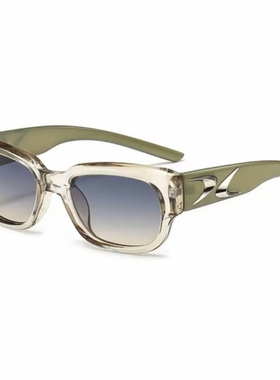 复古赛博朋克透明灰色辣妹墨镜男