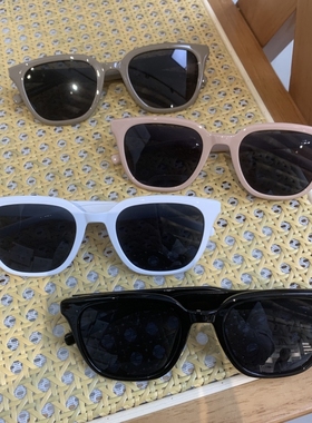 杨紫同款韩版小框白色方形墨镜女