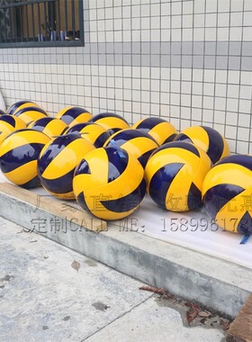 树脂玻璃钢排球足球篮球装饰品