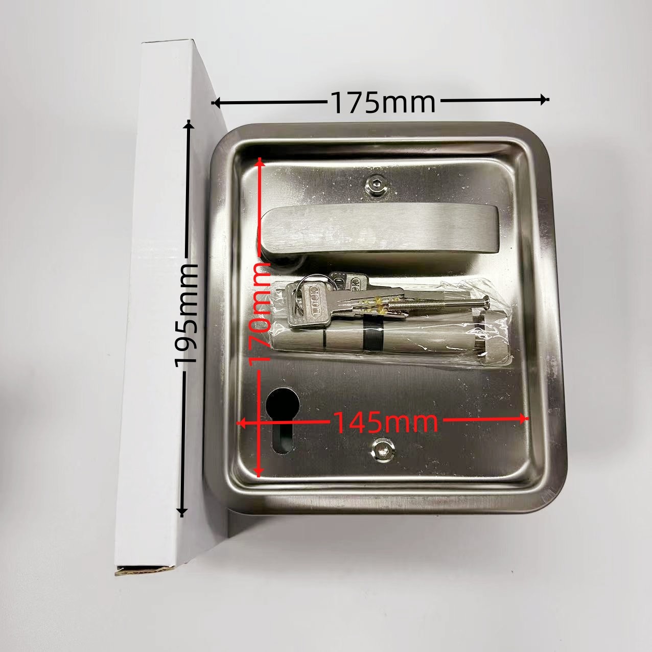 活动隔断移门屏风 门中门配件 新款通用型锁盘 表面304拉丝不锈钢,淘宝优惠券,粉丝福利购,淘宝优惠卷