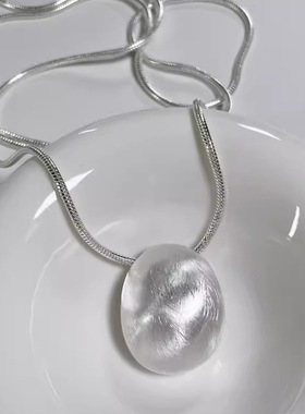 小众设计冷淡风气质百搭银色拉丝