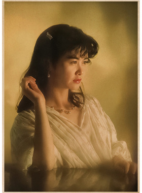 日本女歌星中岛美雪牛皮纸海报酒馆学生卧室装饰画报42*30厘米