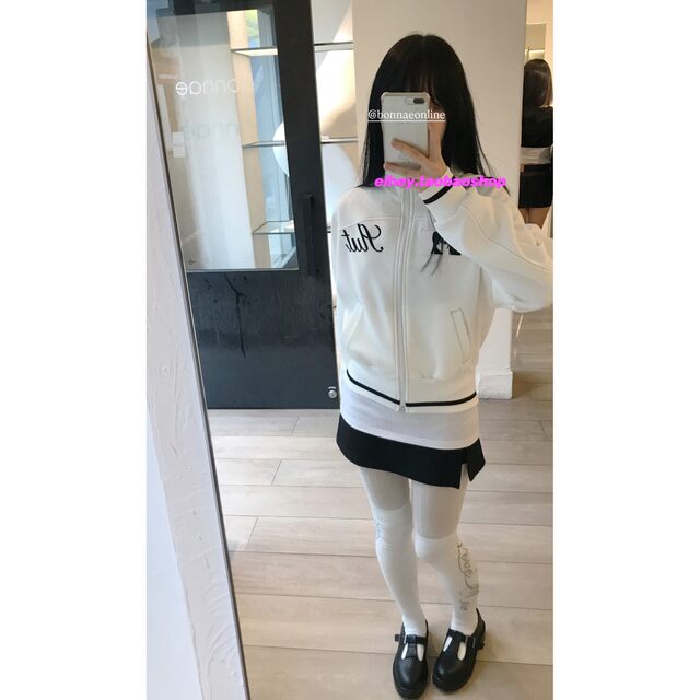 Eihey spring new girls printed striped contrasting short slim coat long-sleeved sports jacket for women