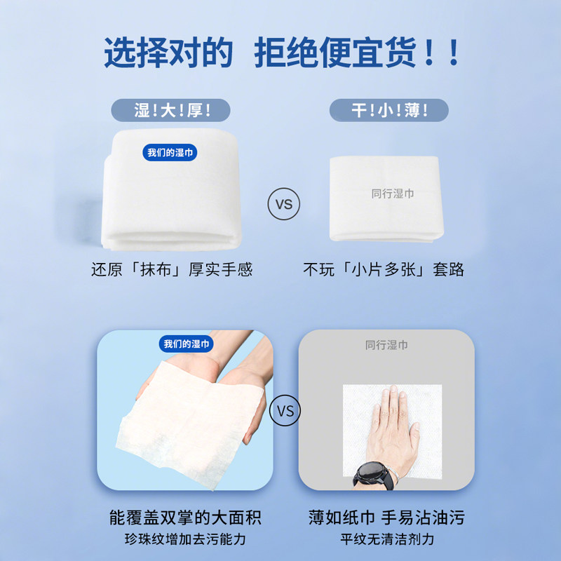 厨房清洁湿巾去油污家用油烟机清洁强力去油污湿纸巾加大加厚抹布,淘宝优惠券,粉丝福利购,淘宝优惠卷