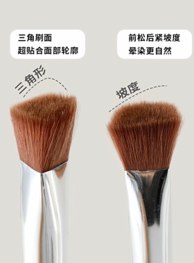 三角高光刷熨斗刷提亮刷泪沟面中法令纹化妆刷遮瑕痕化妆师适用