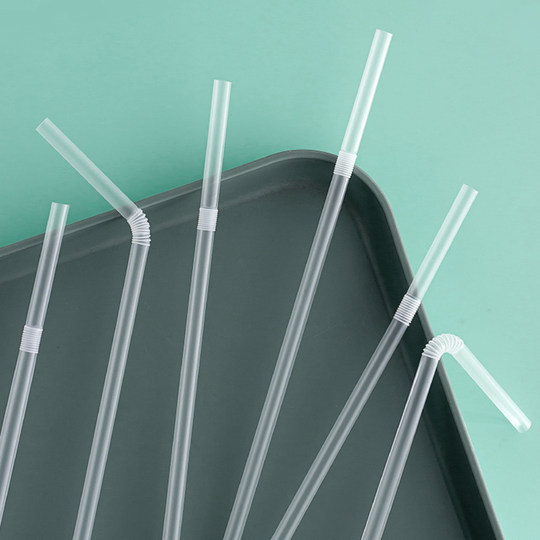 Einzeln verpackte transparente Strohhalme für Kinder und Schwangere