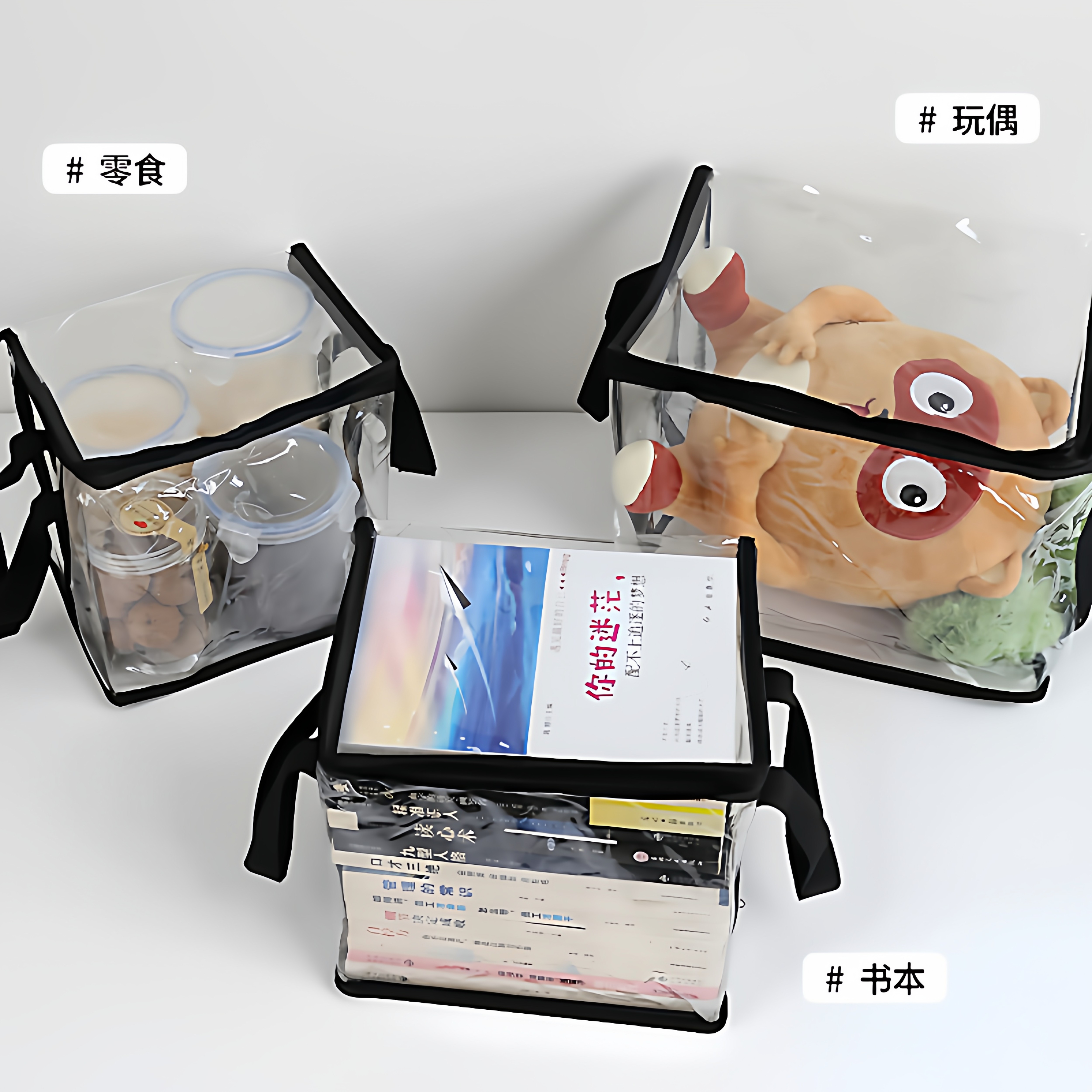 旧书收纳箱大容量书本整理神器学生宿舍书架书籍袋透明防潮防尘袋,淘宝优惠券,粉丝福利购,淘宝优惠卷