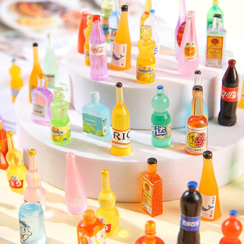 幼儿园儿童玩具仿真食玩超市饮料网红迷你小酒瓶微缩摆件学生奖品