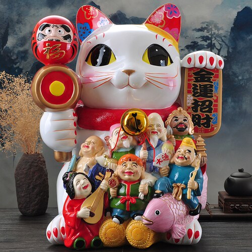 金石工坊招财猫超大版公司前台招财摆件镇店之宝礼物店铺开业礼品 - 图0