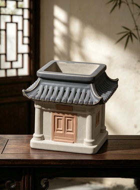 怡见美物微缩白模花器娃屋摆件