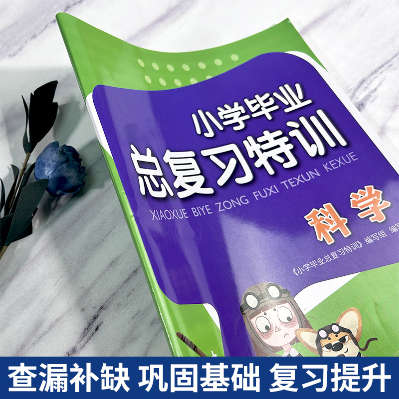 小学毕业总复习特训 科学 教科版通用小升初升学系统总复习六年级上下册期末模拟考试综合测试卷作业本专项训练习题浙江教育出版社