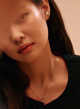 Jennie同款菱格纹项链女18K玫瑰金菱形锁骨链轻奢高级感26年新款