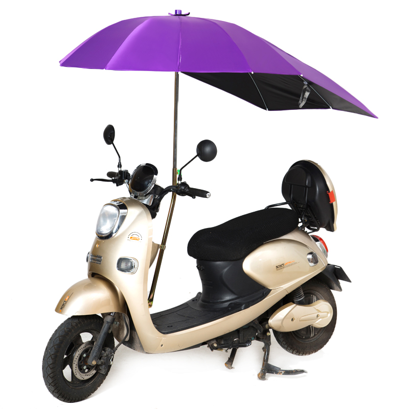 电动摩托车遮雨蓬棚防晒防雨摩托车遮阳伞加长雨伞电动车雨棚新款 - 图3