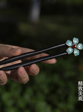 12厘米U型簪，盘发稳固不挑衣服