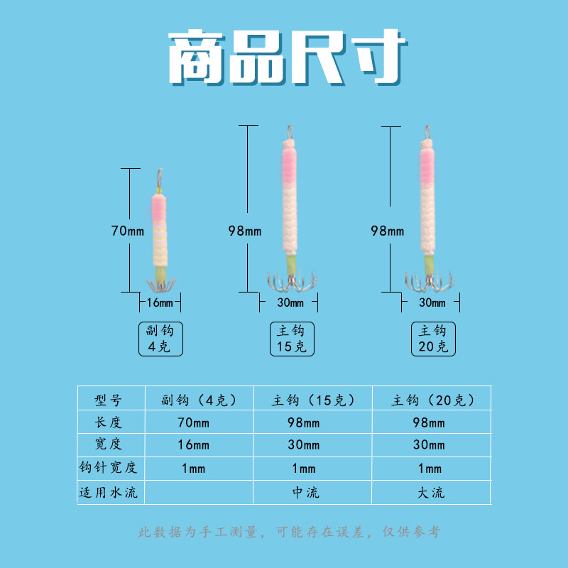 土炮吹筒钩强夜光鱿鱼钩不锈钢火箭吹筒仔钩墨斗八爪鱼双伞鱿鱼钩 - 图2