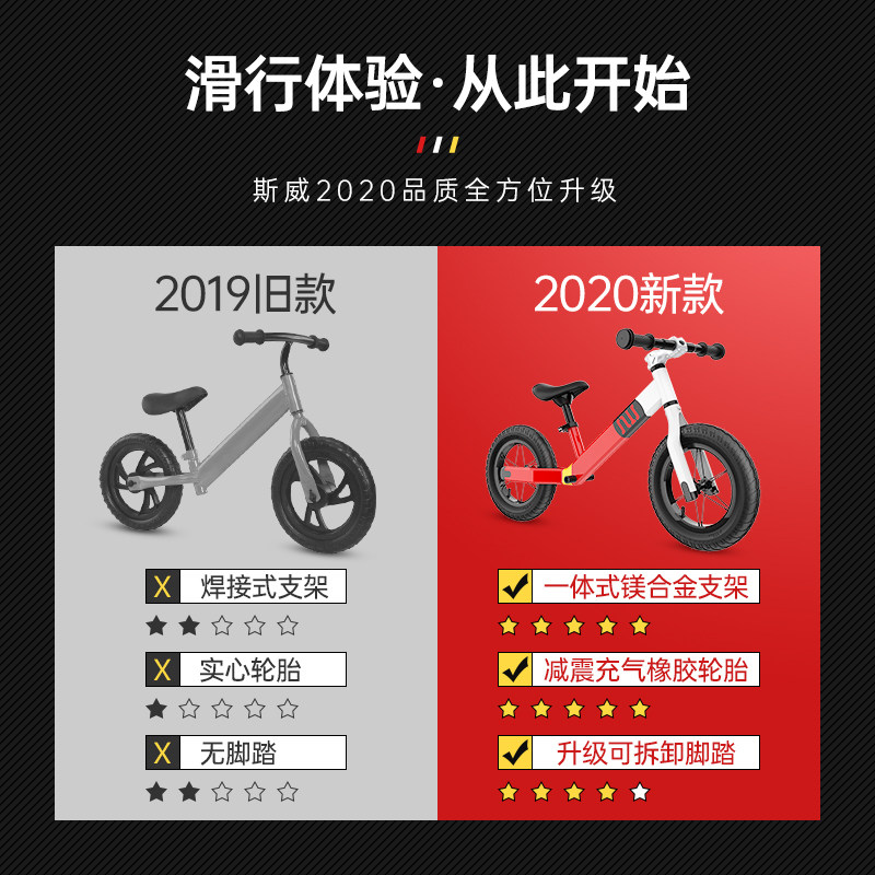 斯威脚踏2-3-6岁男女宝宝平衡车 同盛童车踏行车/滑行学步车