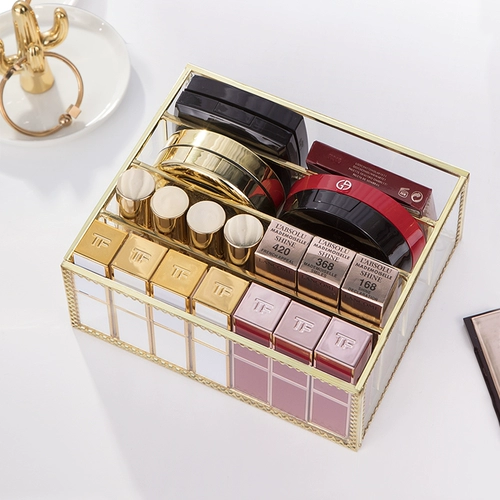 Пудра, тени для век, коробка для хранения, помада, косметический кушон, румяна, европейский стиль