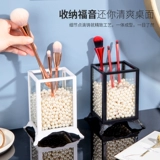 Стеклянная кисть, пылезащитная коробка для хранения, прозрачный настольный держатель для ручек для ухода за кожей, популярно в интернете