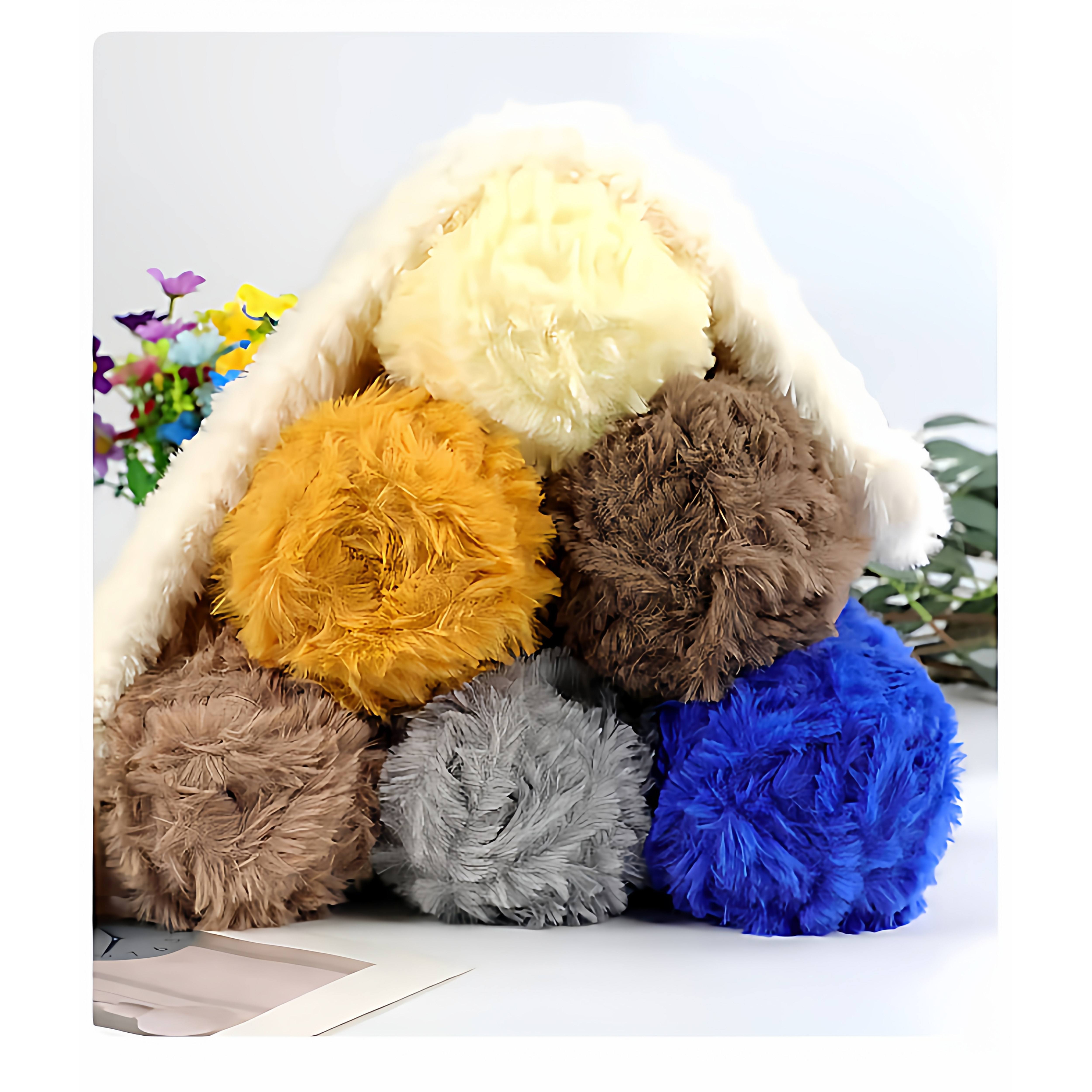 皮草线皮毛纱线仿水貂绒粗毛线团手工diy编织帽子围巾勾拖鞋,淘宝优惠券,粉丝福利购,淘宝优惠卷