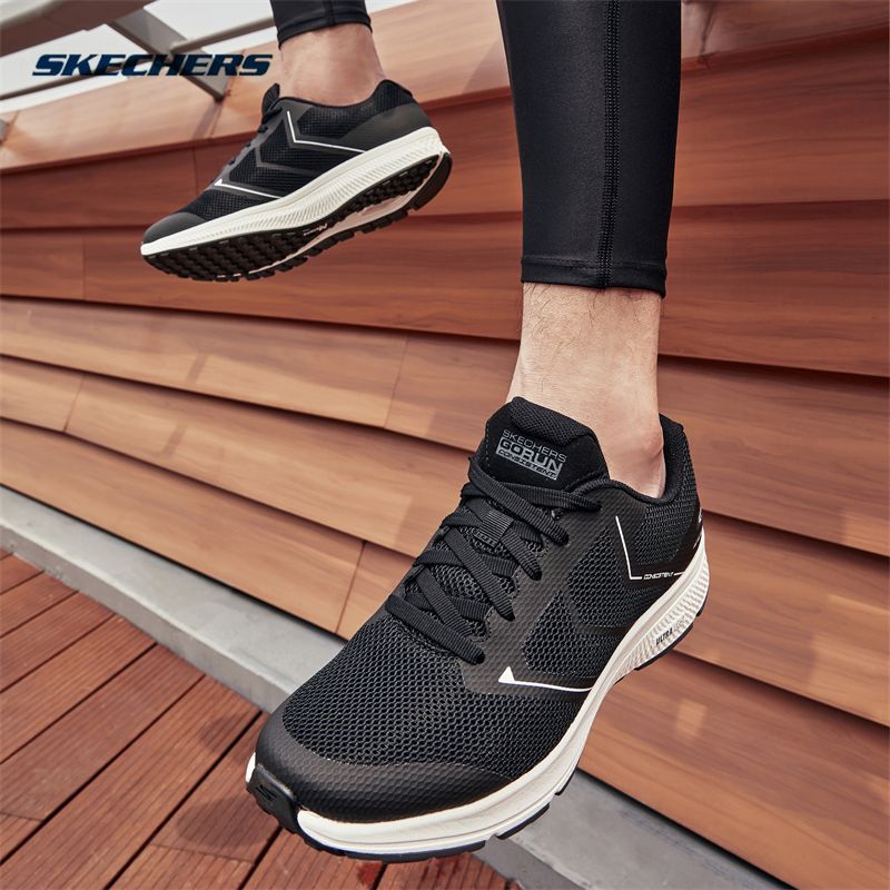 Skechers斯凯奇男鞋新款低帮减震跑步鞋轻便透气舒适休闲运动鞋-图0