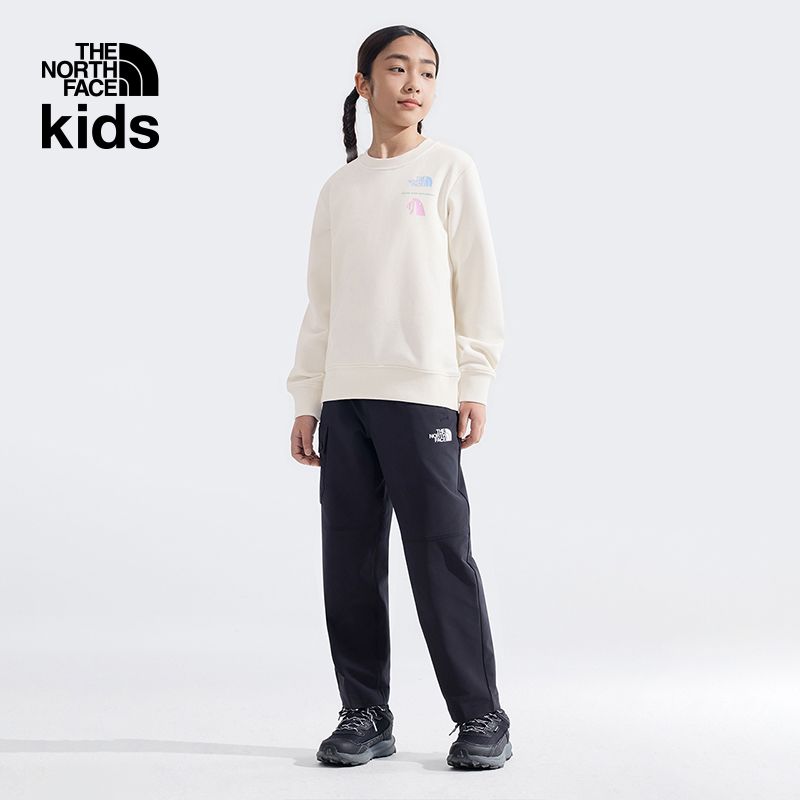 北面童装儿童男女印花长袖休闲卫衣户外新款TheNorthFace|8DCM - 图0