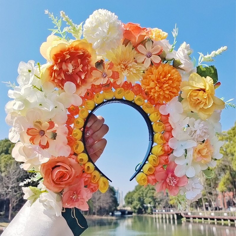 元旦节簪花发箍diy材料包泉州浔埔簪花围汉服绢花发饰礼物头饰,淘宝优惠券,粉丝福利购,淘宝优惠卷
