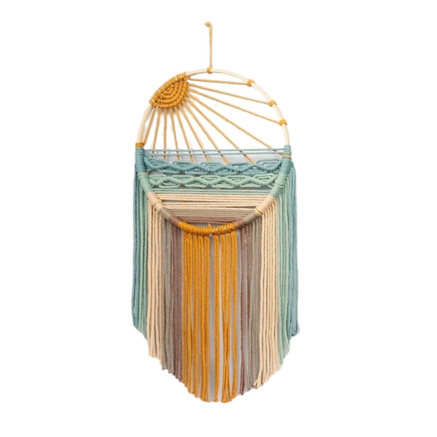 亚马逊同款彩色圆环流苏壁毯手工编织波西米亚风客厅卧室装饰挂毯,淘宝优惠券,粉丝福利购,淘宝优惠卷