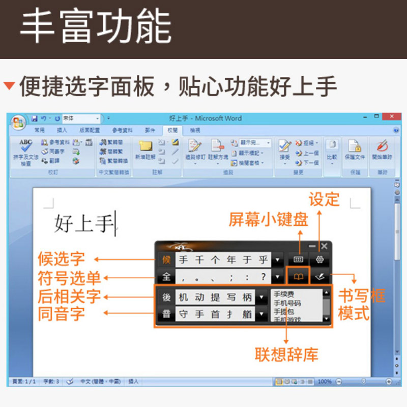 免驱小蒙恬电脑写字板免安装智能大屏手写笔无线老人手写键盘输入 - 图2