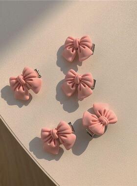 水蜜桃甜妹发卡蝴蝶结发夹
