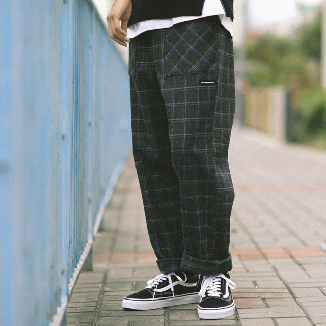 plaid loose pants