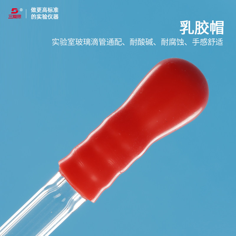 Sanais red latex head dropper cap rubber cap