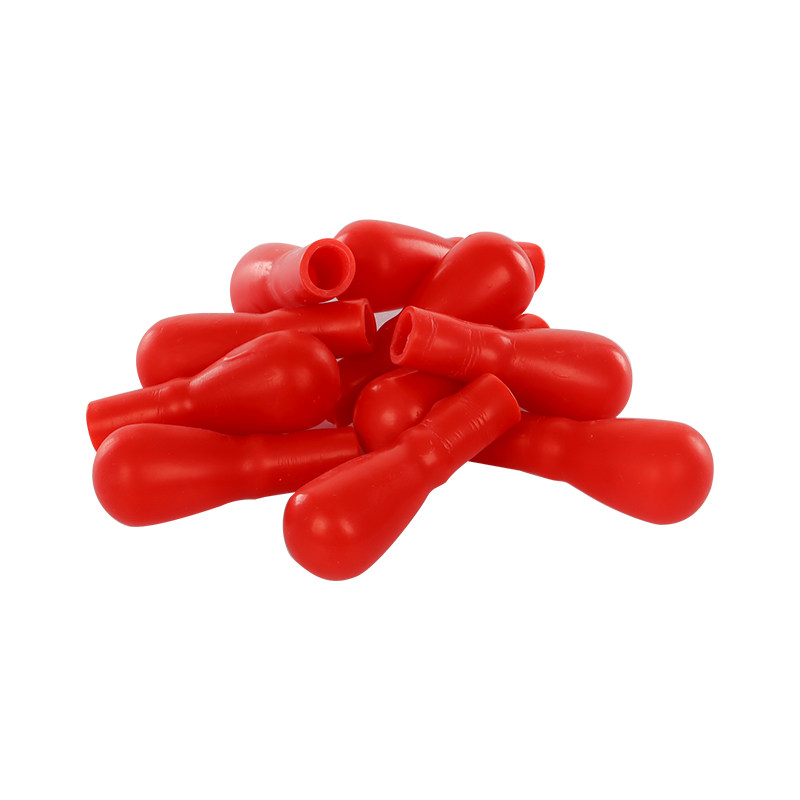 Sanais red latex head dropper cap rubber cap
