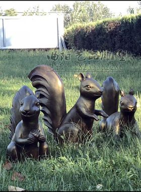 景区草坪玻璃钢仿真小动物摆件