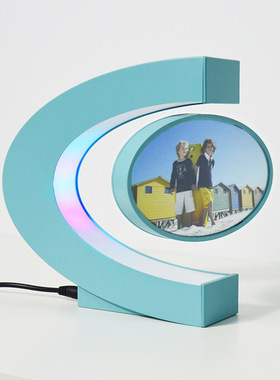 工厂批发磁悬浮相框相册创意家居办公室摆件学生生日礼物一件代发