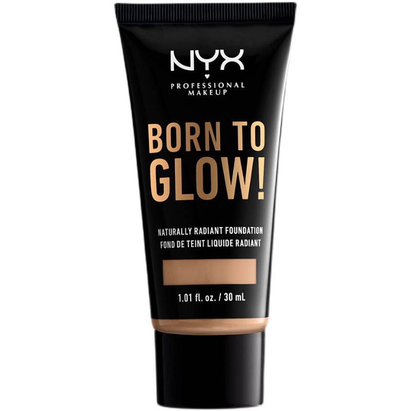 NYX Born To Glow!天生闪耀自然光泽/光彩提亮持久遮瑕粉底液 - 图3