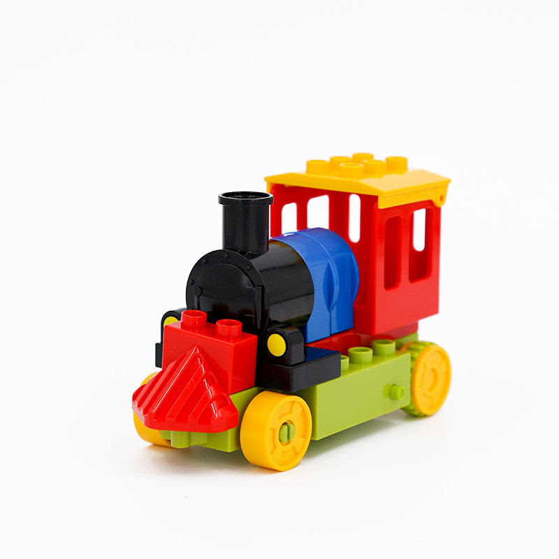 万格大颗粒积木儿童小火车汽车拖车拼装底盘散装配件益智拼装玩具,淘宝优惠券,粉丝福利购,淘宝优惠卷