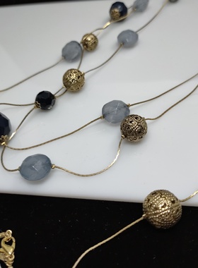 ins欧美pd品牌超长项链毛衣链