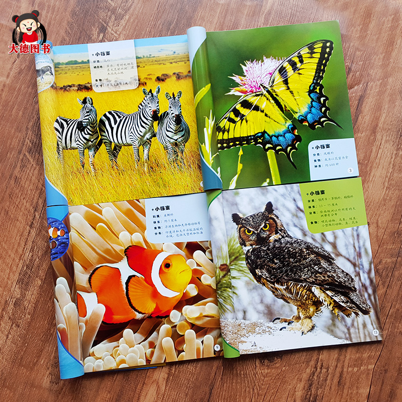 动物百科全书 动物世界大百科宝宝动物绘本幼儿童图书早教认知图片昆虫百科全书幼儿园大班带拼音的阅读书籍全套益智识图动物书本,淘宝优惠券,粉丝福利购,淘宝优惠卷