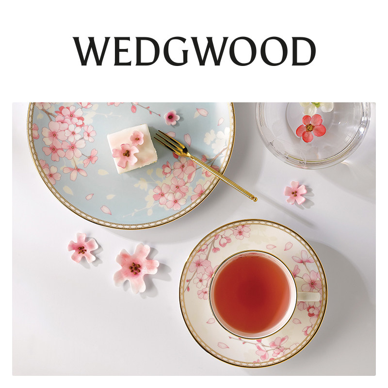 WEDGWOOD威基伍德樱花春蕾花茶杯碟骨瓷咖啡杯礼盒礼物顺丰速达,淘宝优惠券,粉丝福利购,淘宝优惠卷