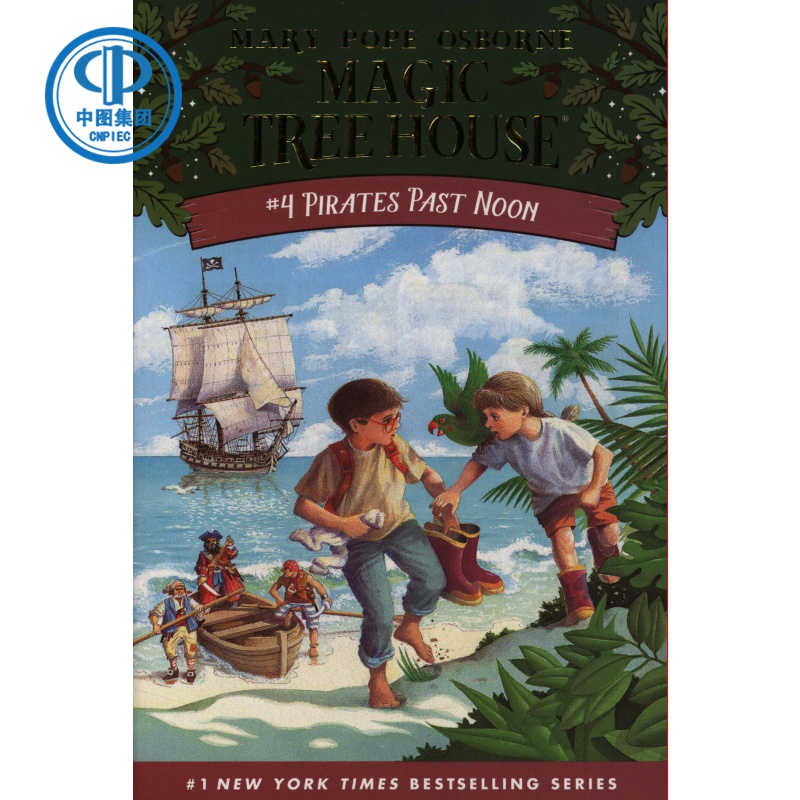 Magic Tree House Boxed Set, Books 1-4美国中小学课外阅读书单神奇树屋全套1-4探险科普百科英语小说-图1