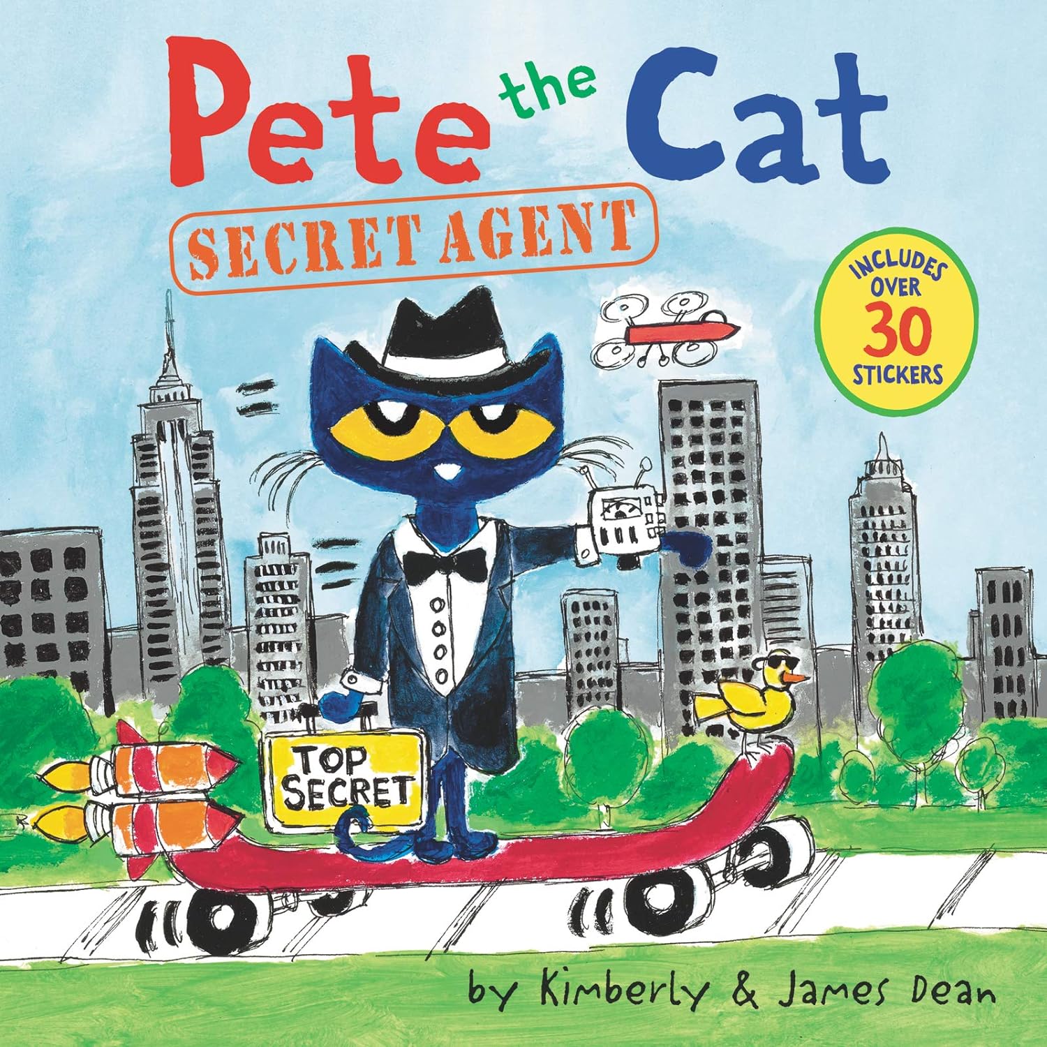 英文原版绘本 Pete the Cat 皮特猫系列 幼儿英语阅读 情绪培养 15册平装贴纸书 每册内附30张个性贴纸  中图原版进口