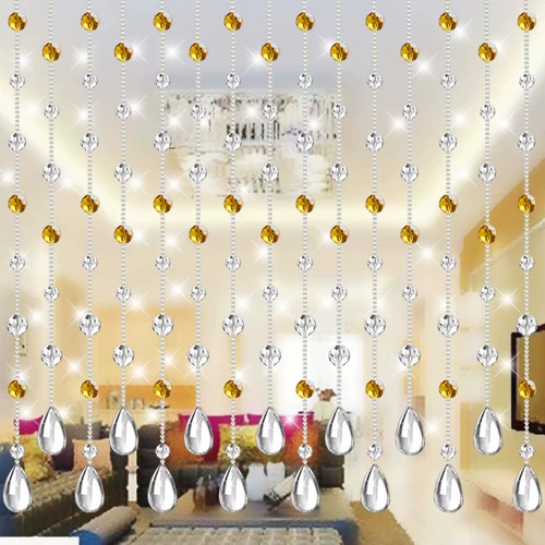 Янтарная штора, бусины ручной работы