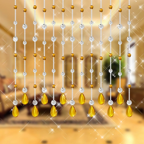 Янтарная штора, бусины ручной работы