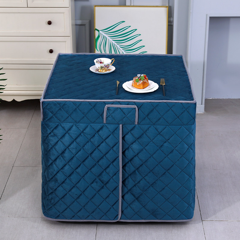加绒加厚烤火罩桌子罩套冬季正方形家用电炉罩烤火罩新款取暖桌布,淘宝优惠券,粉丝福利购,淘宝优惠卷